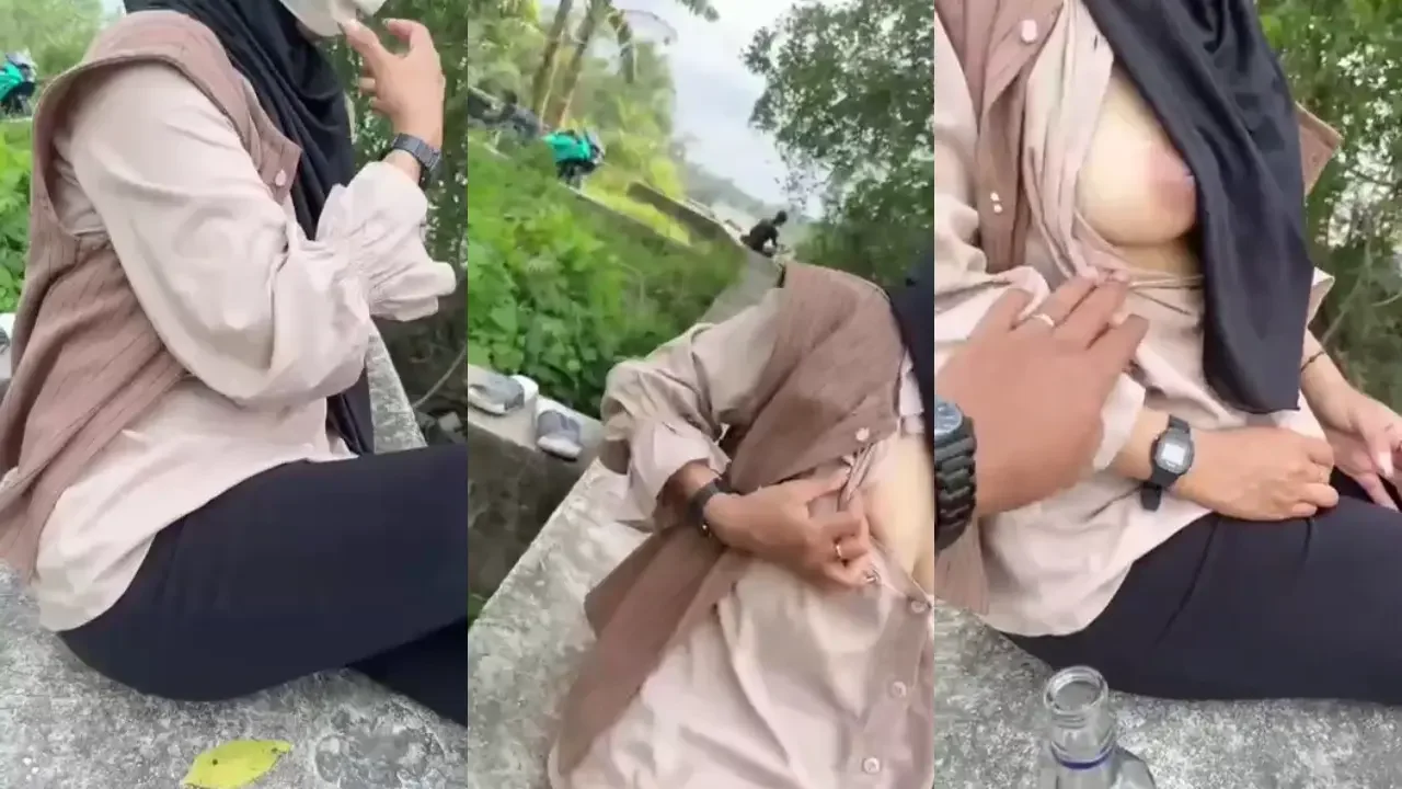 Hijab ikut pacarnya mancing malah sangge di pemancingan... poster